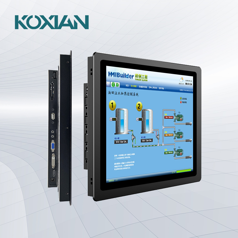 18.5″ Industrial Touch Monitor | IP65 Flat Front Panel PCAP Touchscreen