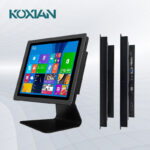 IP65 waterproof front panel monitor supporting embedded panel mount and VESA desktop stand