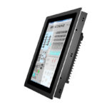 Slim profile of 15.6" industrial panel mount monitor G1 for space-saving integration Slim profile of 15.6" industrial panel mount monitor G1 for space-saving integration