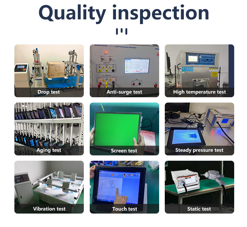 Rigorous quality tests: Aging, vibration, touch, and high-temperature testing for industrial monitors. Rigorous quality tests: Aging, vibration, touch, and high-temperature testing for industrial monitors.