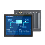 Slim bezel 16.1-inch industrial touchscreen computer with a true flat fanless design. Slim bezel 16.1-inch industrial touchscreen computer with a true flat fanless design.