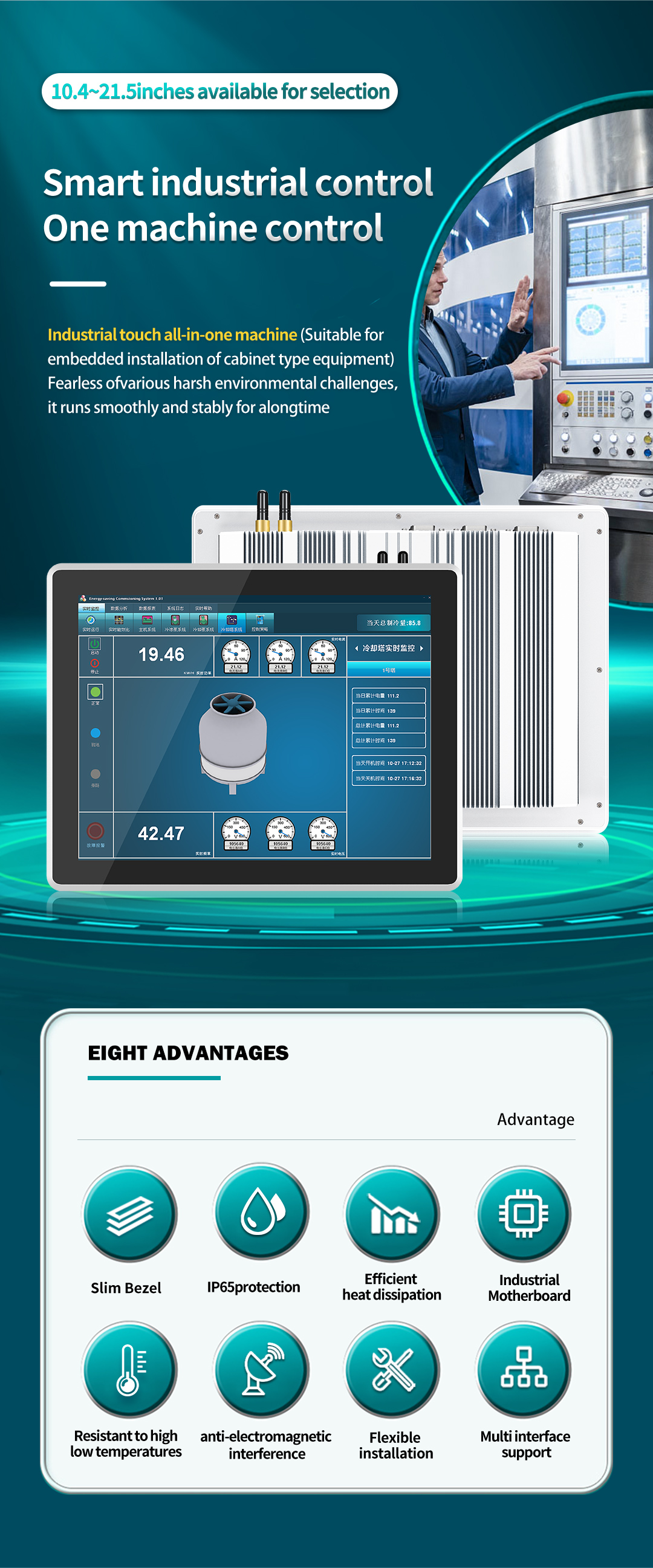16.1 inch ultra-narrow bezel industrial panel PC with true flat touchscreen. 16.1 inch ultra-narrow bezel industrial panel PC with true flat touchscreen.