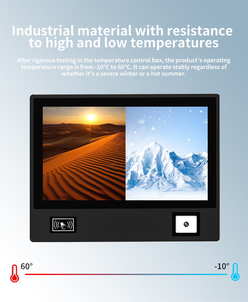 Wide temperature industrial PC resistant to extreme environments ranging from -10°C to 60°C for outdoor and harsh indoor applications. Wide temperature industrial PC resistant to extreme environments ranging from -10°C to 60°C for outdoor and harsh indoor applications.