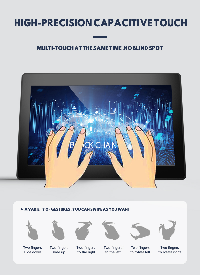 Flush mount industrial monitor for streamlined integration into automation equipment and control cabinets.