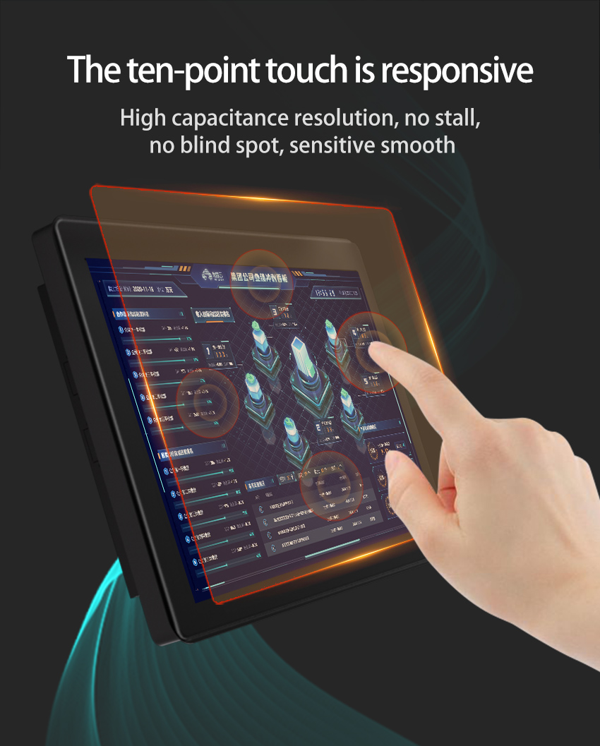G2A Series Industrial Touch Panel PC with 10-point capacitive touchscreen – responsive, no lag, high precision touch sensitivity G2A Series Industrial Touch Panel PC with 10-point capacitive touchscreen – responsive, no lag, high precision touch sensitivity