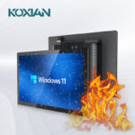 Rugged G3 series industrial touch panel PC with IP65 rated waterproof front and high temperature resistance.