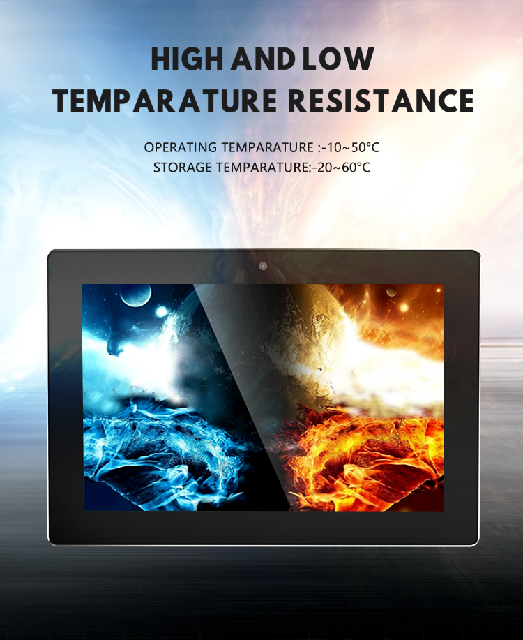 G3A-BS101-WCB Series Industrial Panel PC high and low temperature resistance – operating temperature -10 to 50°C, storage temperature -20 to 60°C