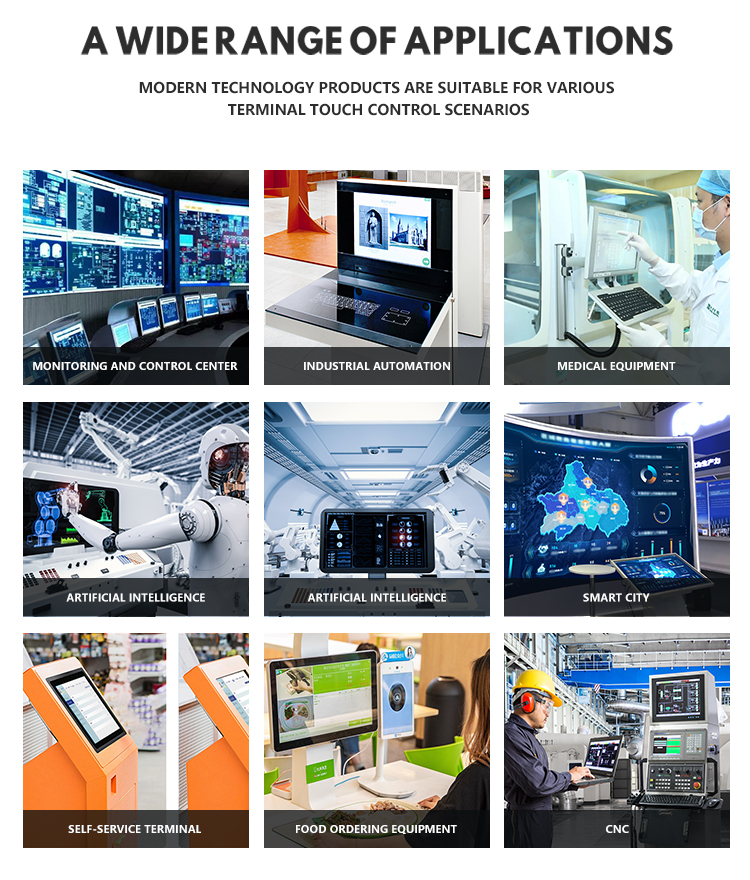 G3A-BS101-WCB Series Industrial Panel PC wide range of applications – industrial automation, medical equipment, smart city, self-service terminals, and CNC