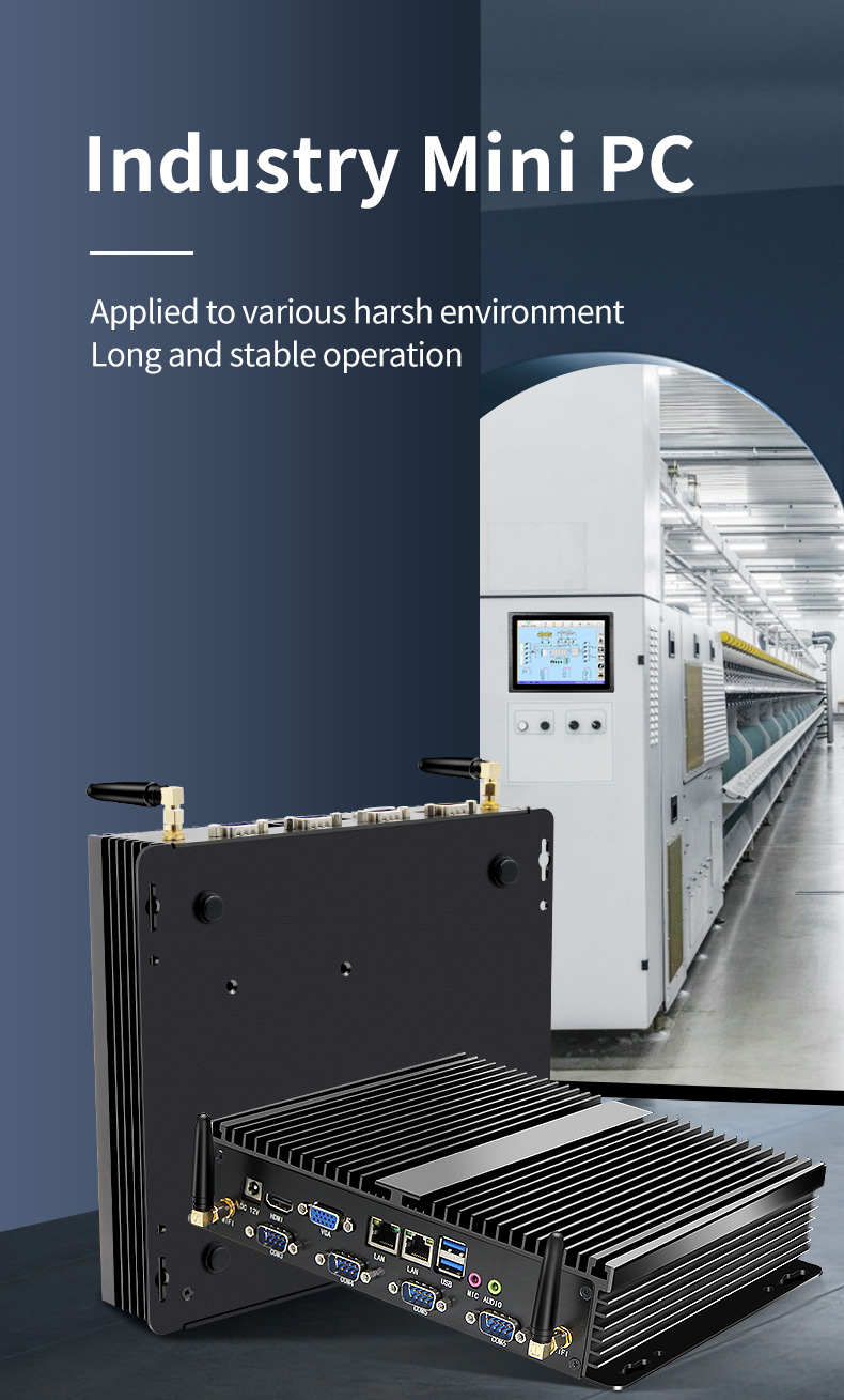K1 Series Industrial Mini PC – compact rugged design for harsh environments with long-term stable operation