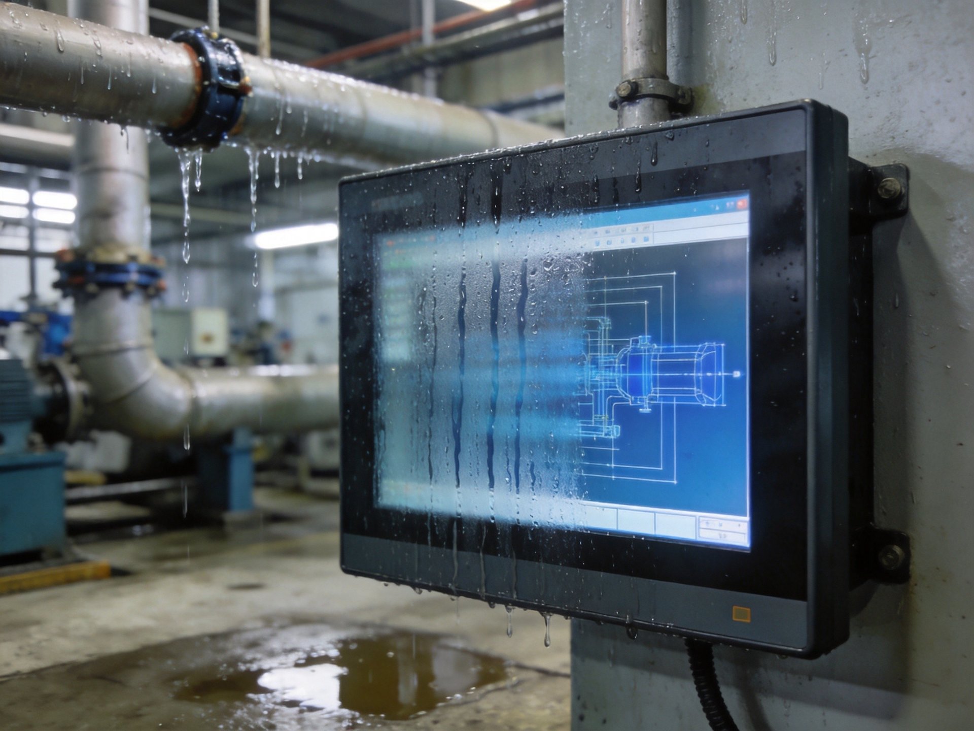 industrial display environmental control moisture