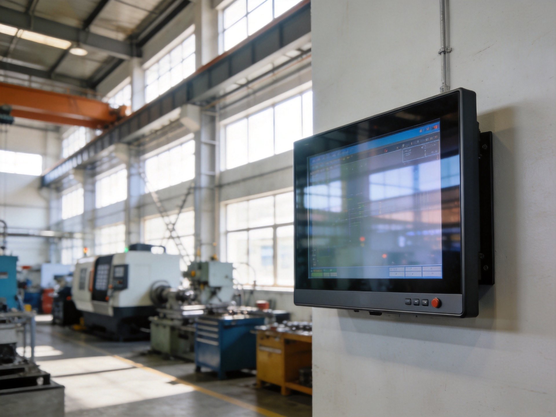 anti-reflective coating industrial monitor