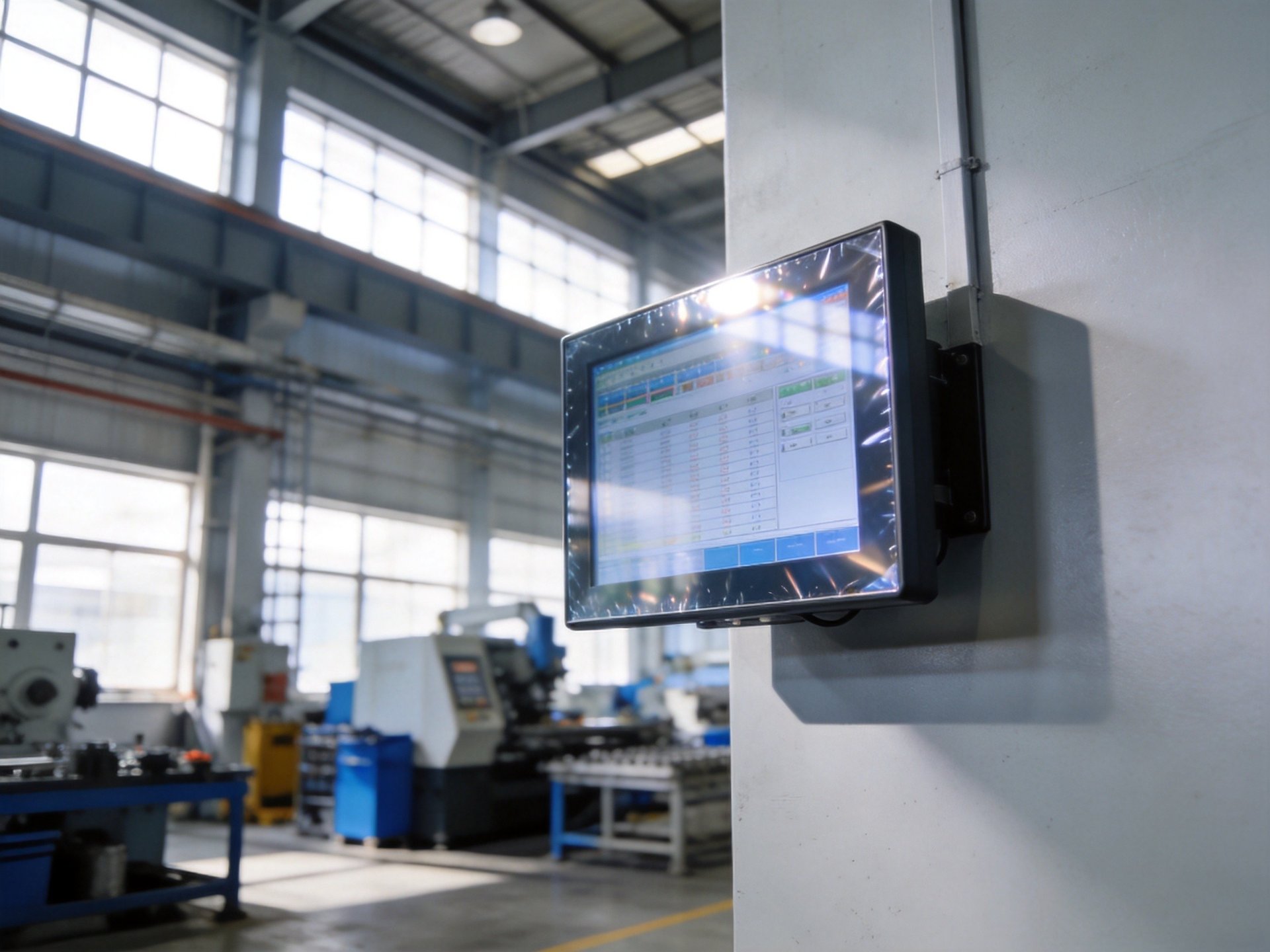 industrial display installation angle