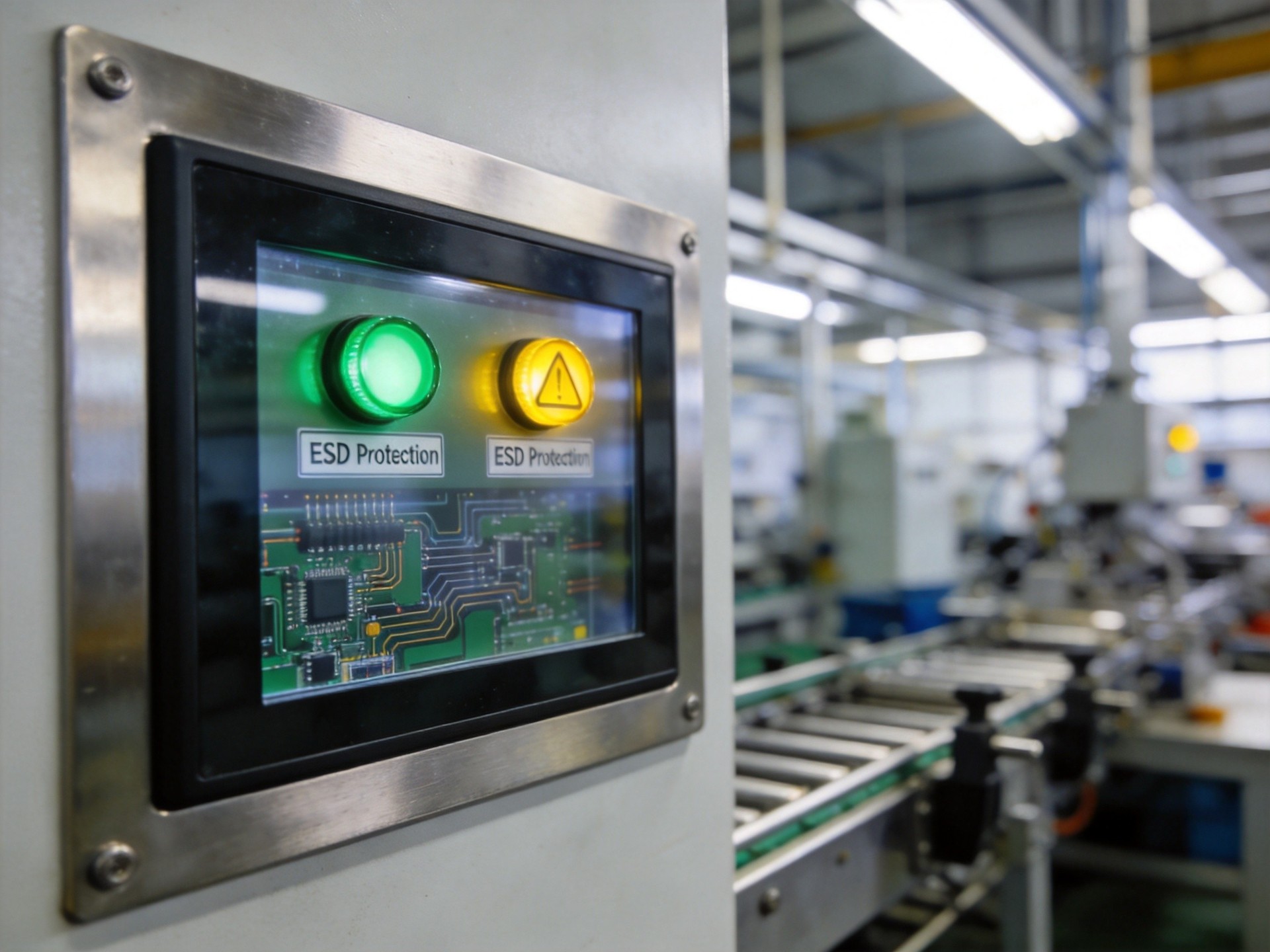 ESD grounding installation industrial panel PC
