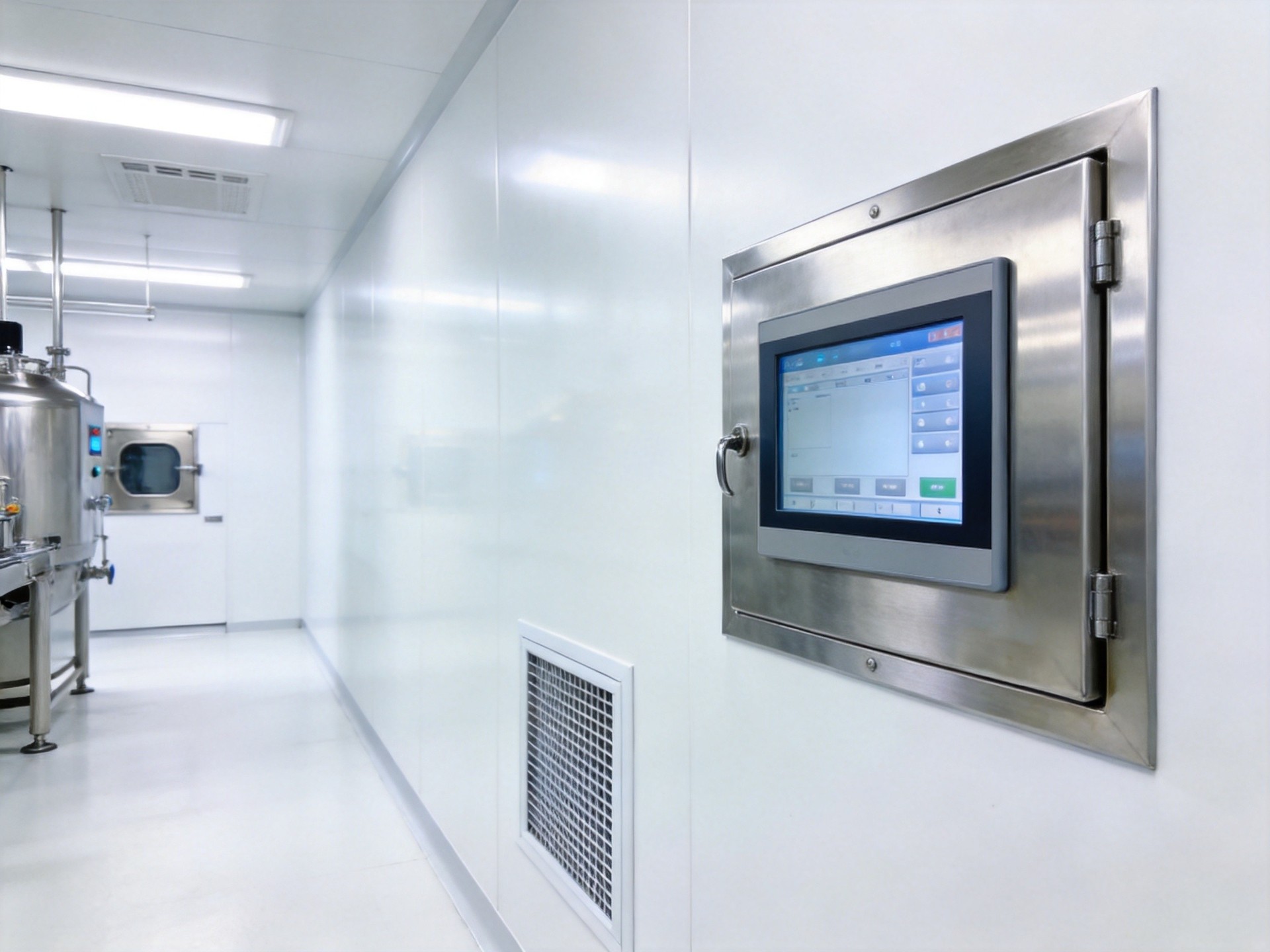 industrial touch panel pharmaceutical cleanroom