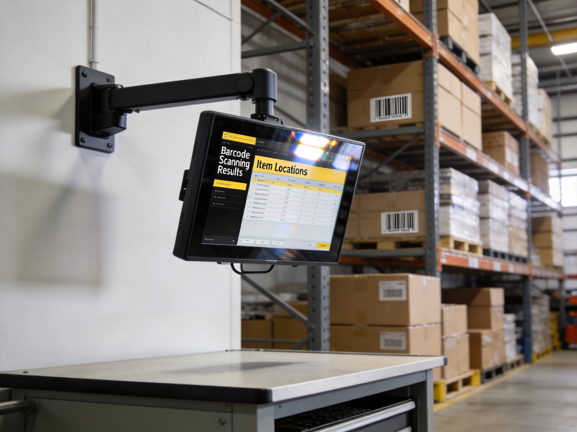 inventory management software industrial display