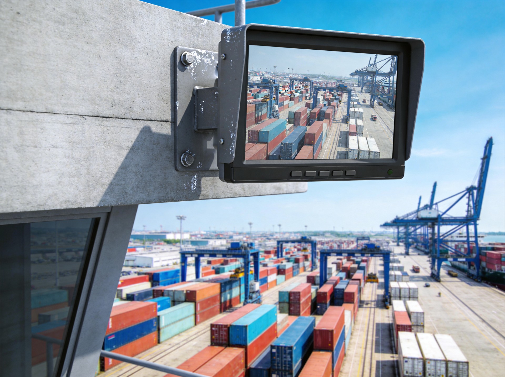 industrial port monitor salt spray resistant
