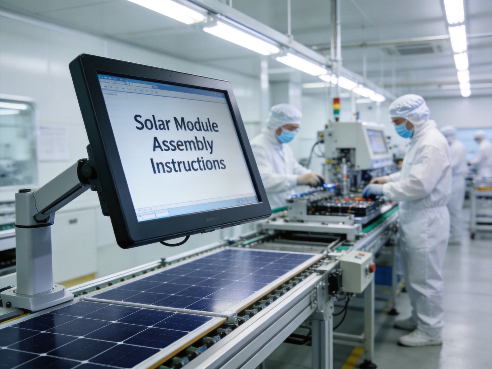 industrial computer pv module assembly line
