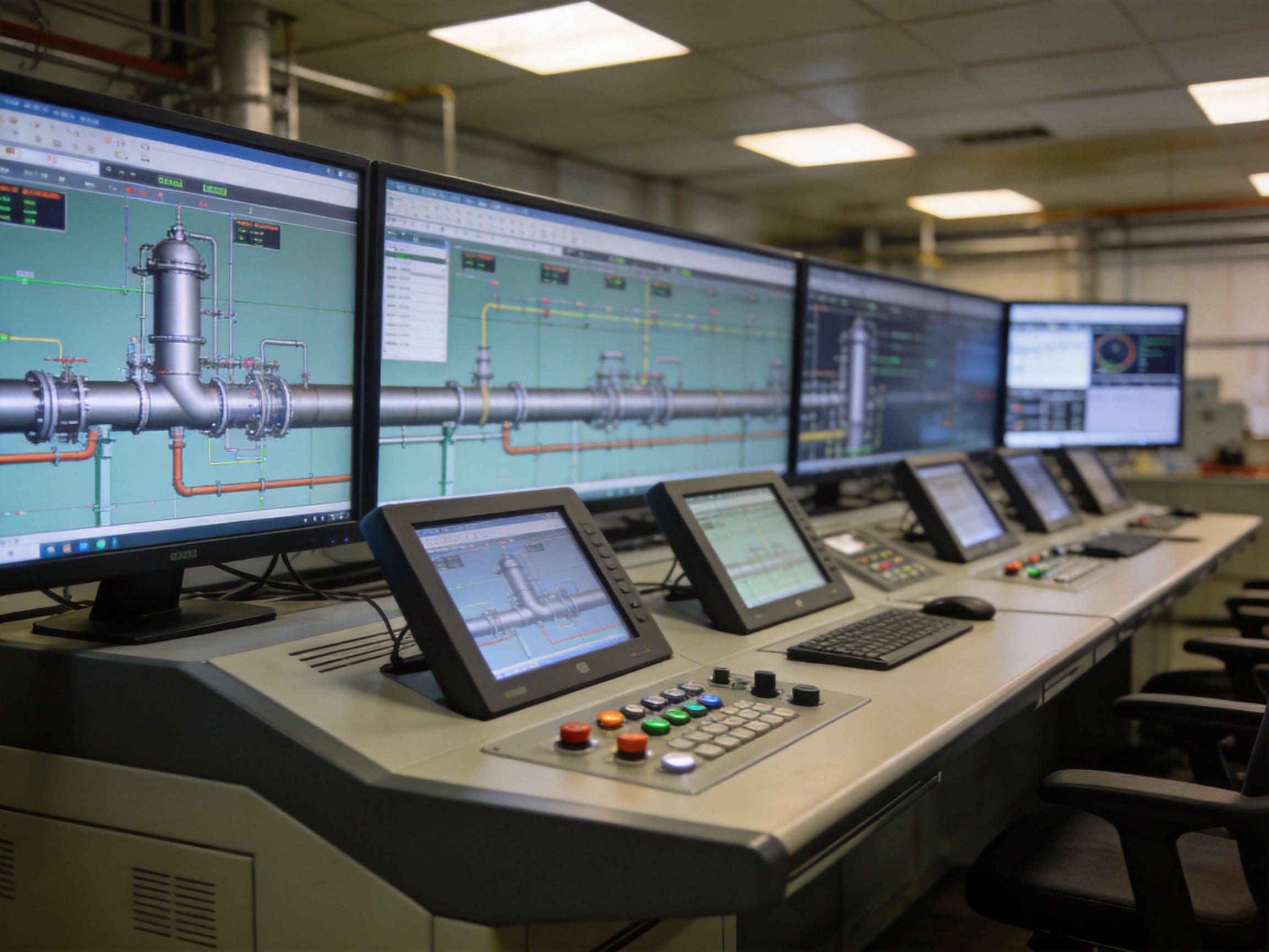SCADA Control Room Multi-Screen Deployment: Panel PCs for Oil and Gas Pipeline Monitoring