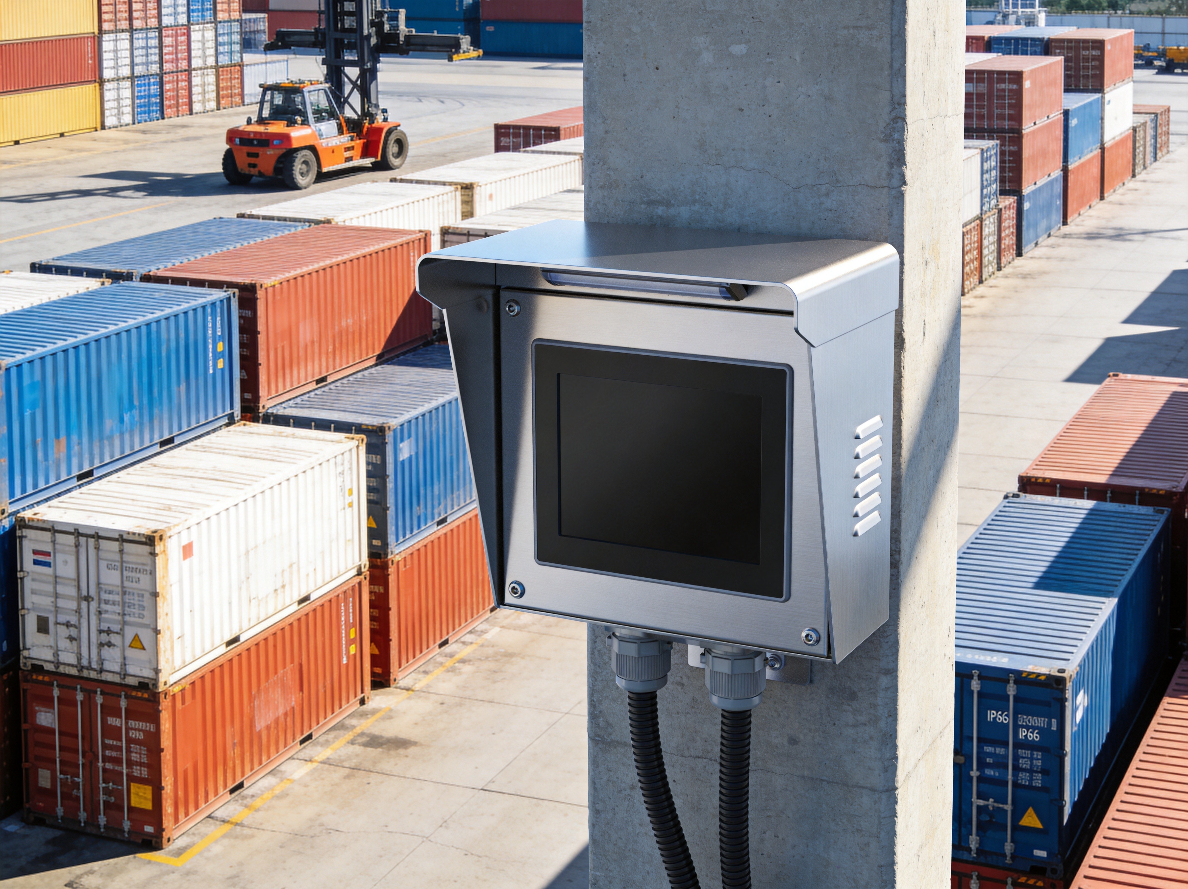 Container Terminal and Port Logistics: Industrial Panel PCs for Yard Scheduling and Crane Dispatch