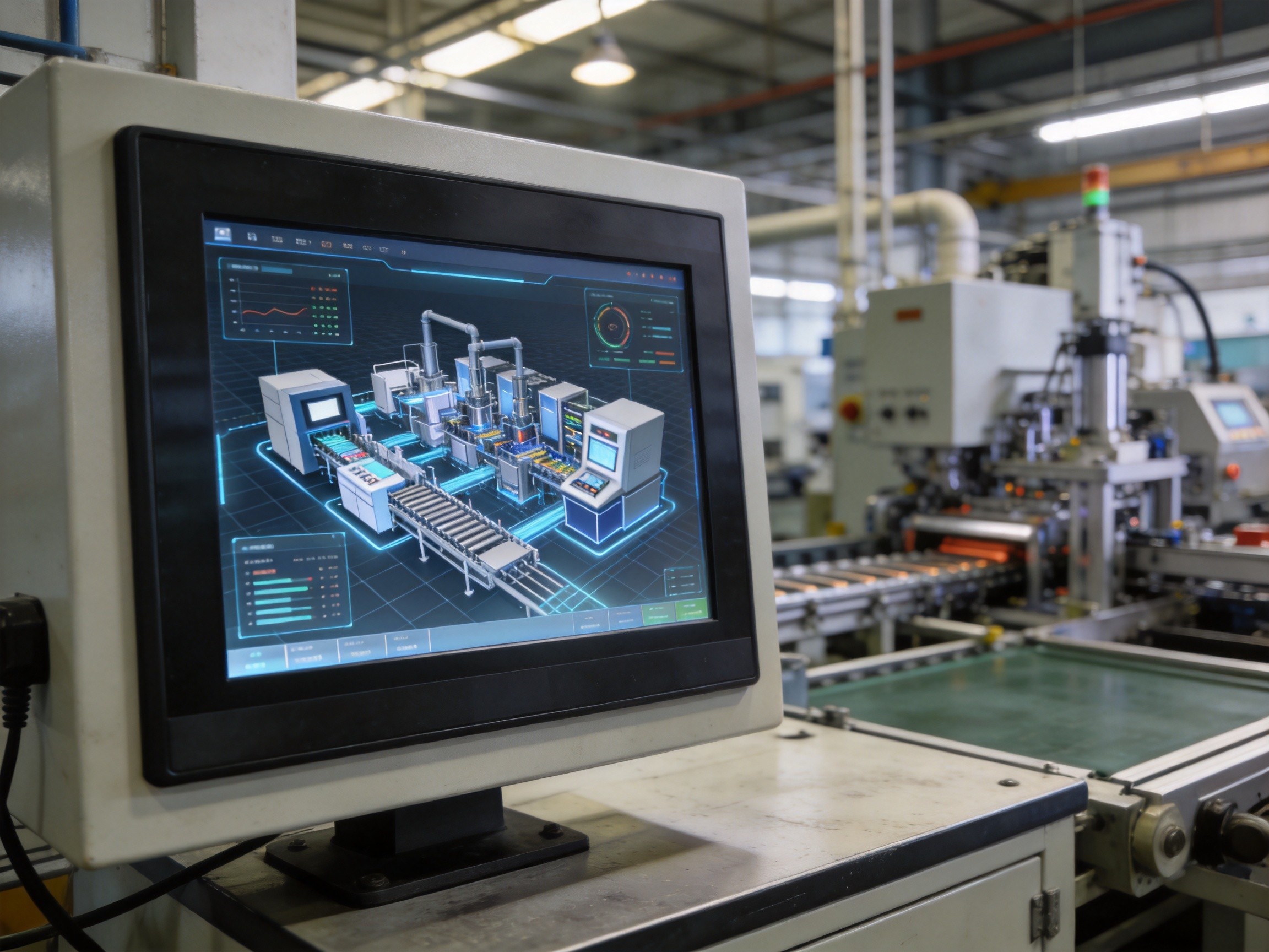 Digital Twins in Industrial Panel PC Deployments: How Virtual Commissioning Reduces Factory Downtime and Accelerates Line Qualification