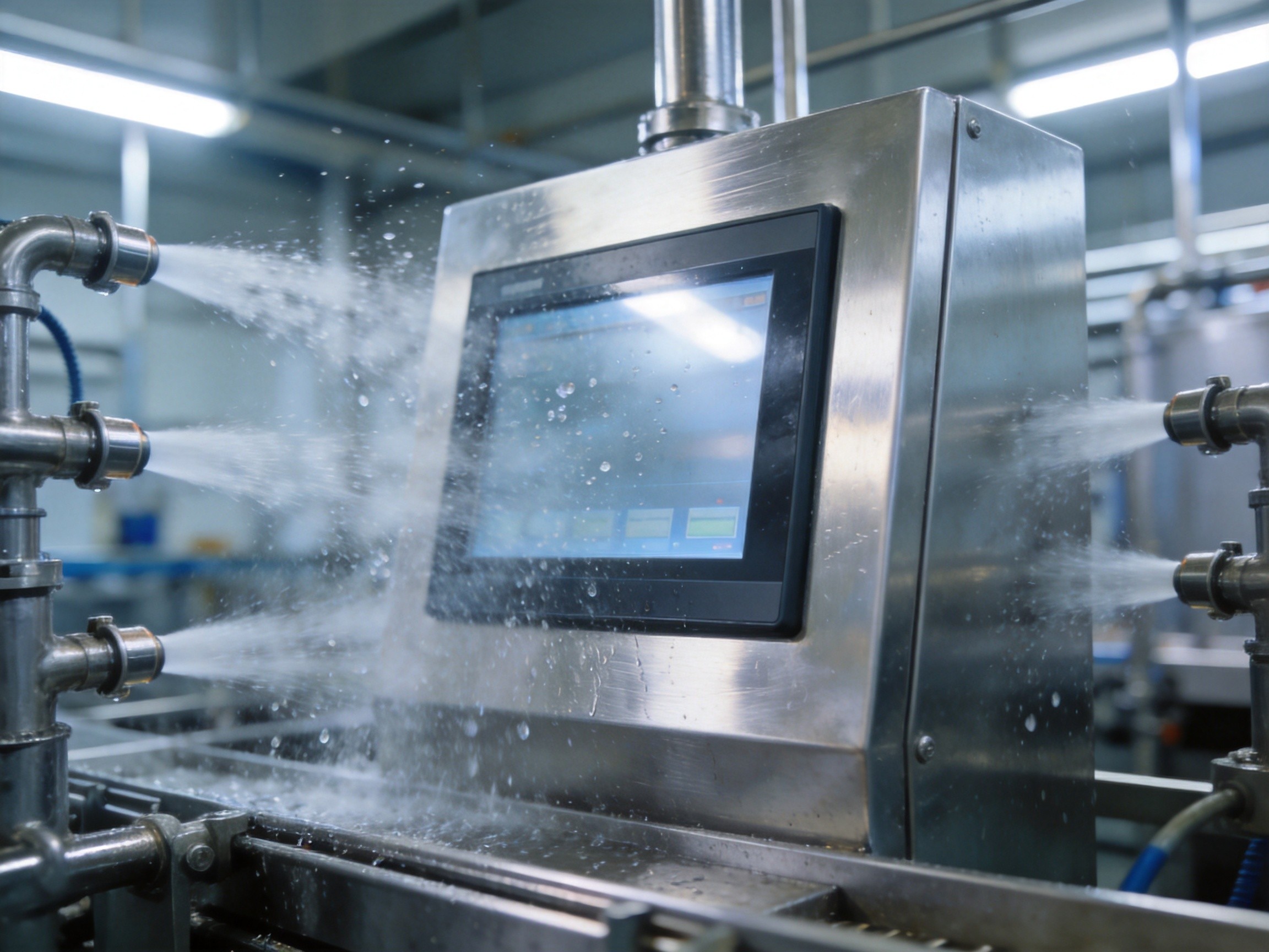 Food and Beverage Processing: Stainless Steel Panel PCs for CIP/SIP Washdown Environments and Regulatory Compliance