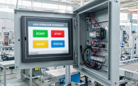 Android Userspace Adaptation in Industrial Touch Screen PCs ARM based industrial touch screen computer panel mounted in a machine enclosure on an assembly line