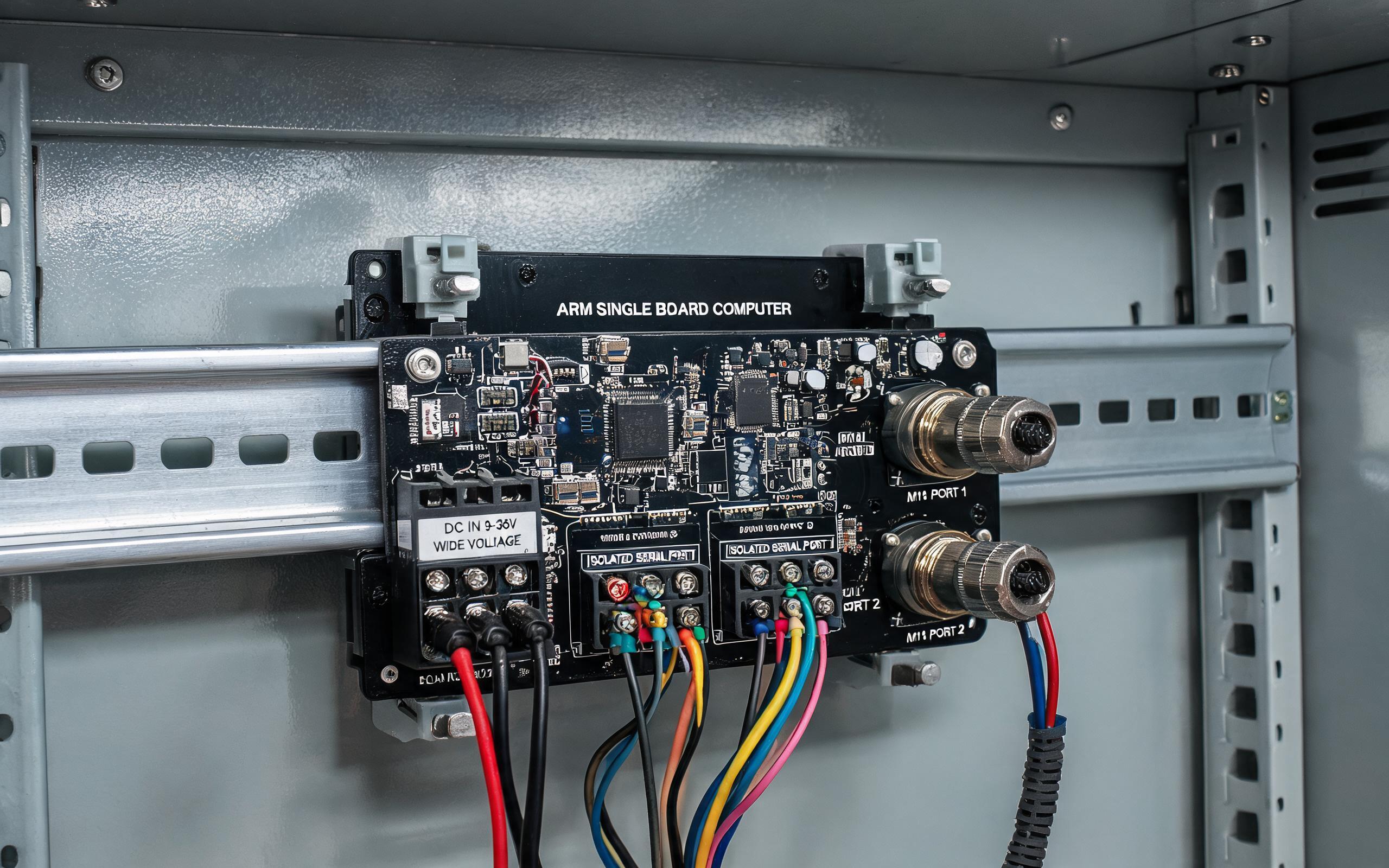 Wide Voltage ARM Board Power Stage Wide voltage input stage on an ARM board for fanless industrial panel pc designs