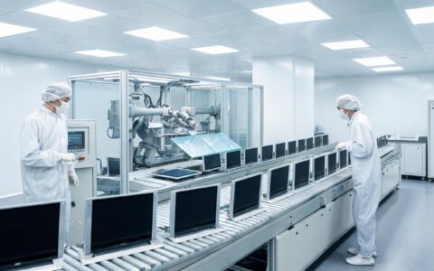 touch screen display manufacturers optical bonding cleanroom line