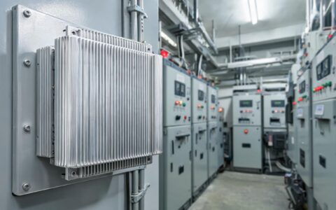 aluminum alloy industrial pc chassis inside a variable frequency drive room