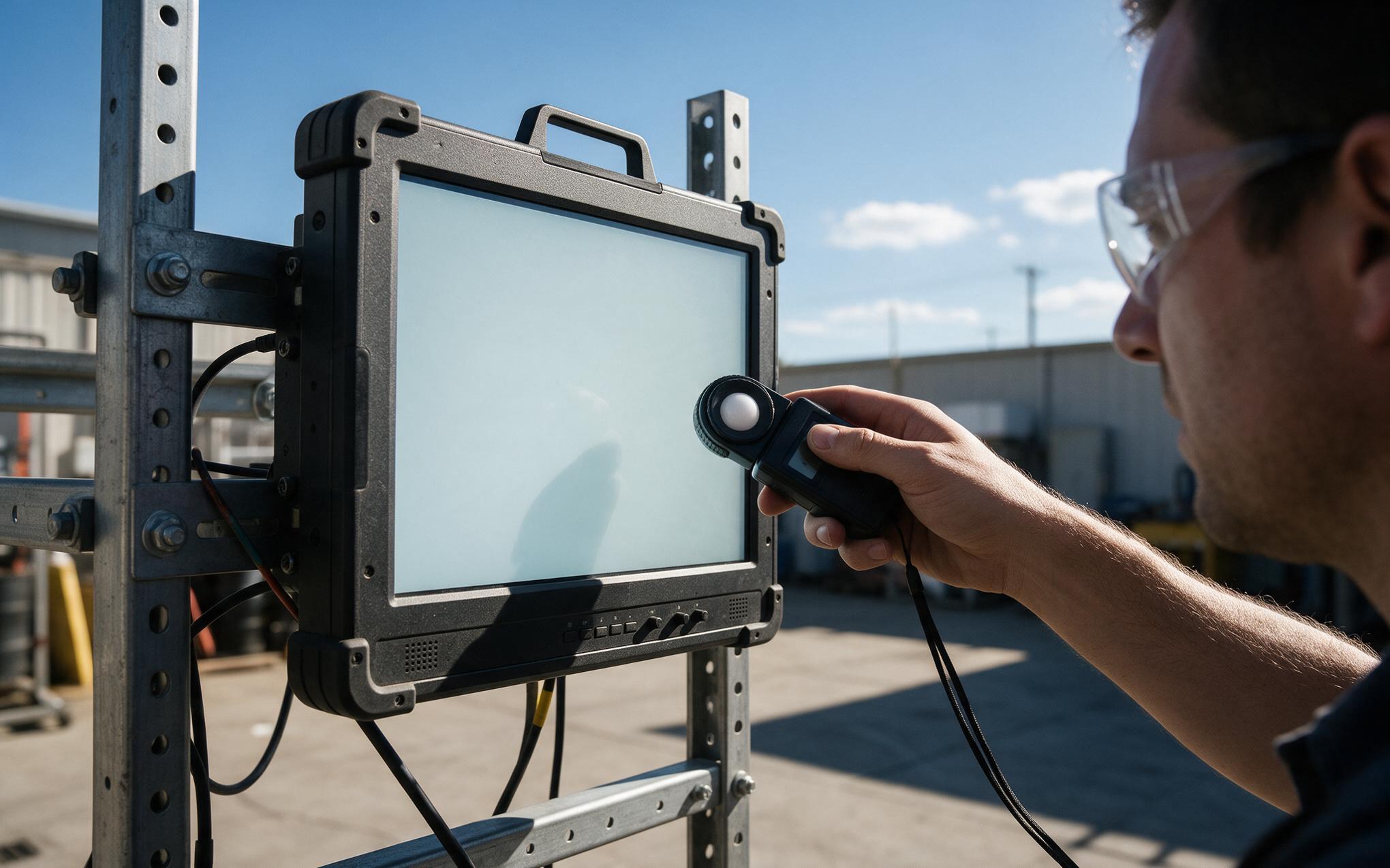 Mitigating Washout in Sunlight Readable Industrial Monitors
