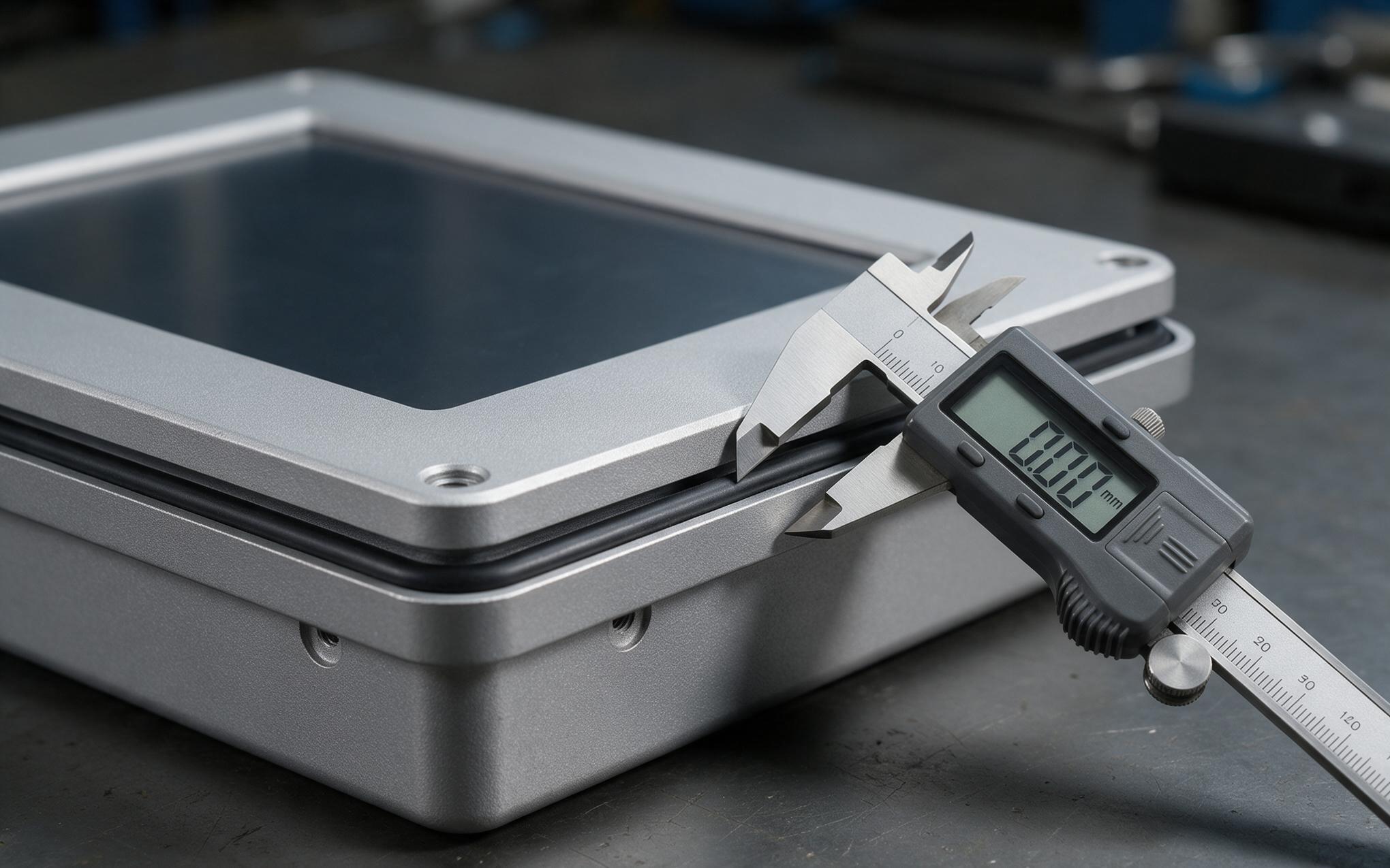 Bezel and Gasket Interface Sealed front bezel and elastomer gasket of a rugged touch screen pc under differential pressure loading