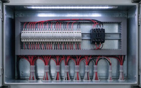 Surge entry paths on the 24 V rail feeding an industrial pc touch screen monitor cabinet