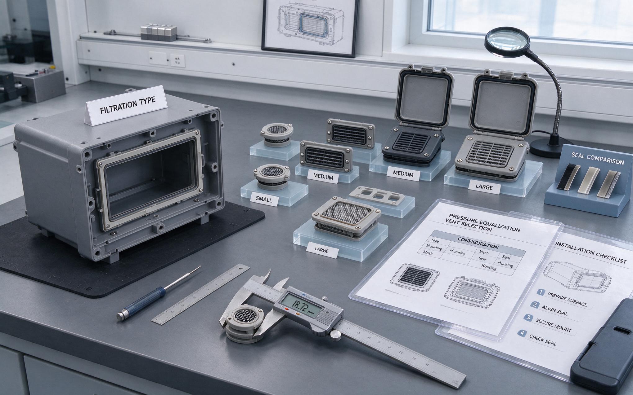 IP65 Vent Component Selection pressure equalization component selection for industrial panel pc ip65