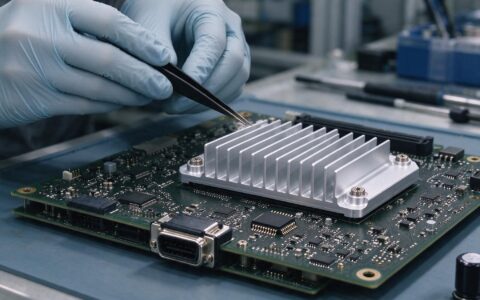 Mitigating Firmware Tampering Across Embedded Industrial PCs TPM security chip soldered on embedded industrial PC motherboard during assembly