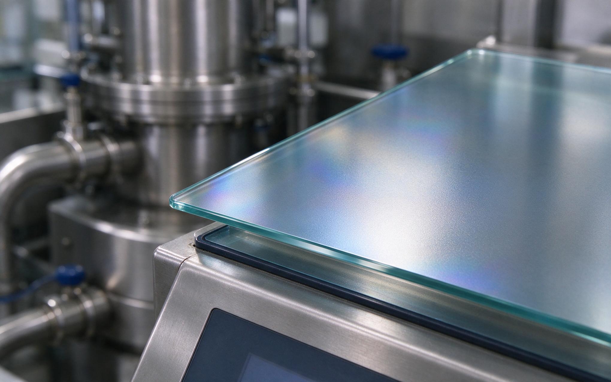 Silver Ion Antimicrobial Cover Glass antimicrobial silver ion cover glass on industrial touch panel pc