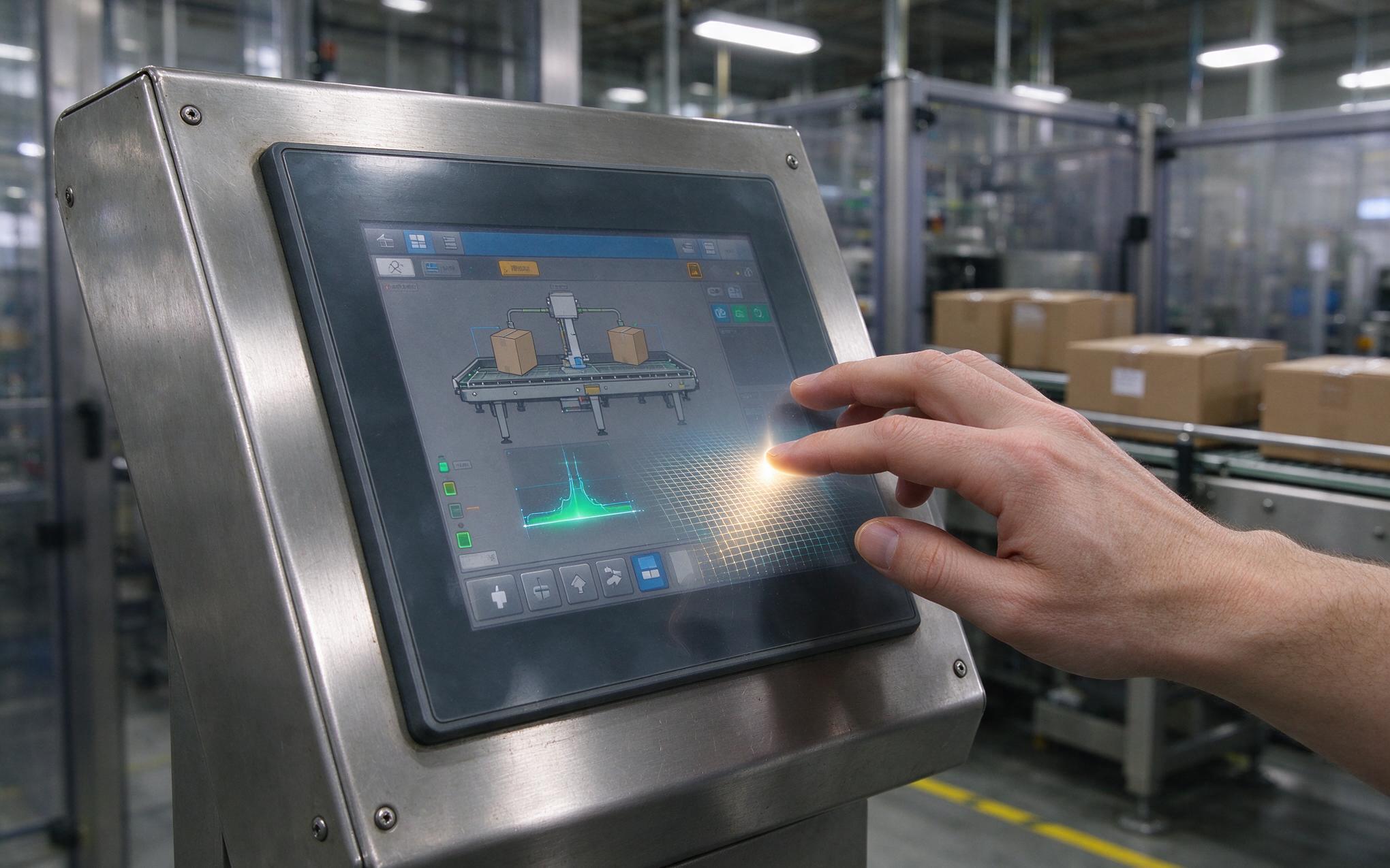Palm Blob vs Fingertip Peak on an Industrial Capacitive Touch Screen industrial capacitive touch screen electrode map showing palm blob versus fingertip peak