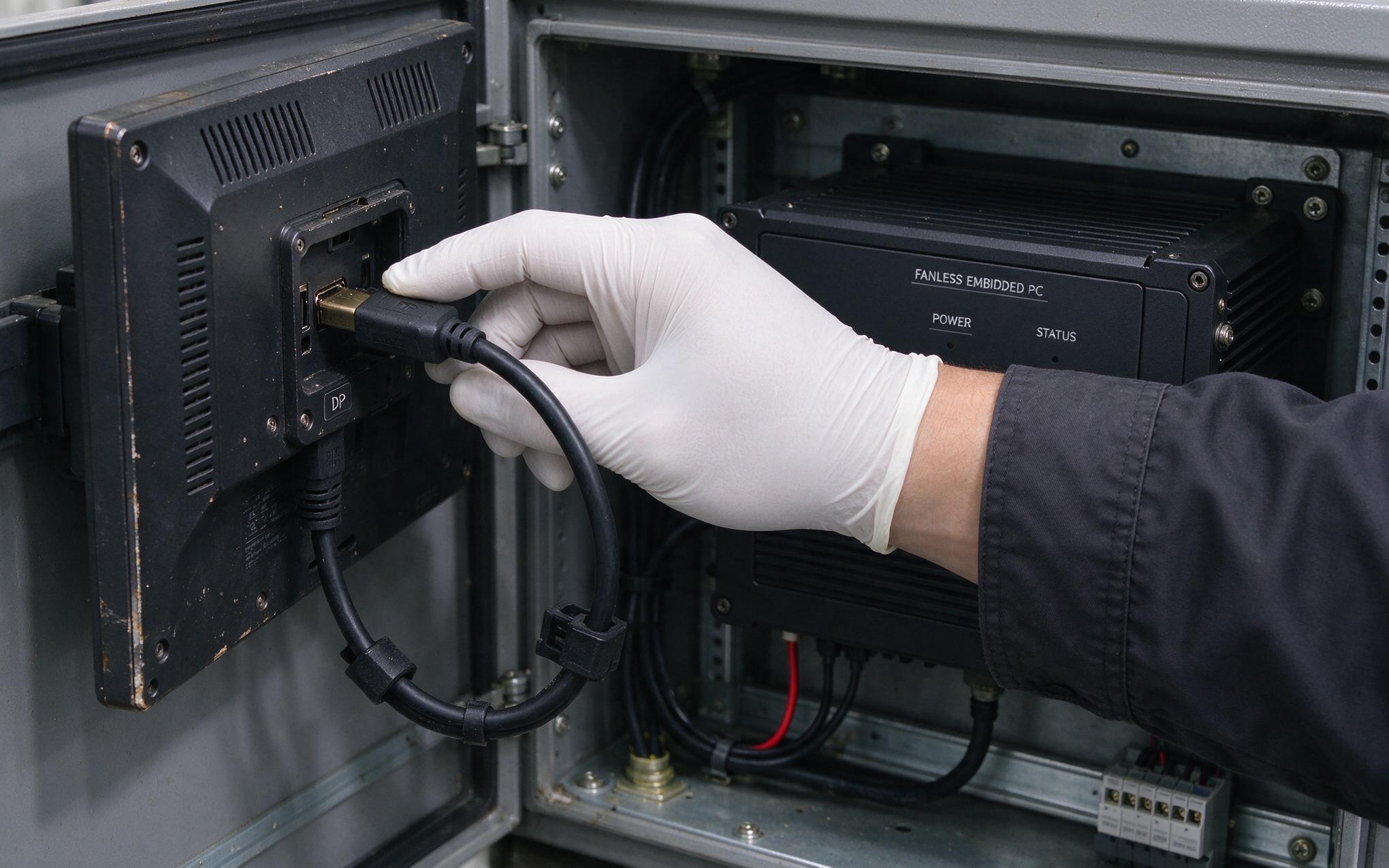 Verifying the 30-bit signal chain DisplayPort signal chain check for a 10-bit industrial pc monitor